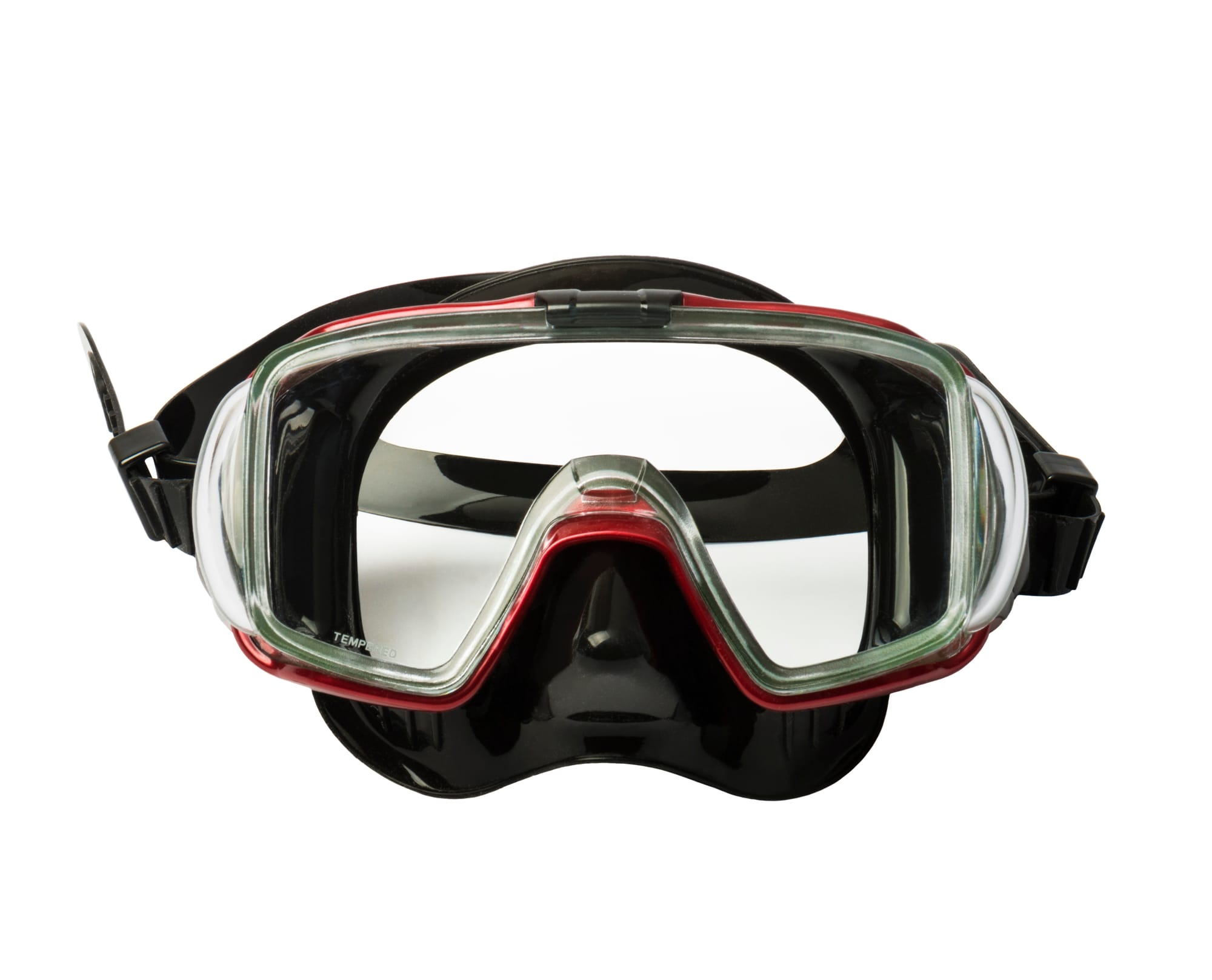 Single-lens scuba diving mask
