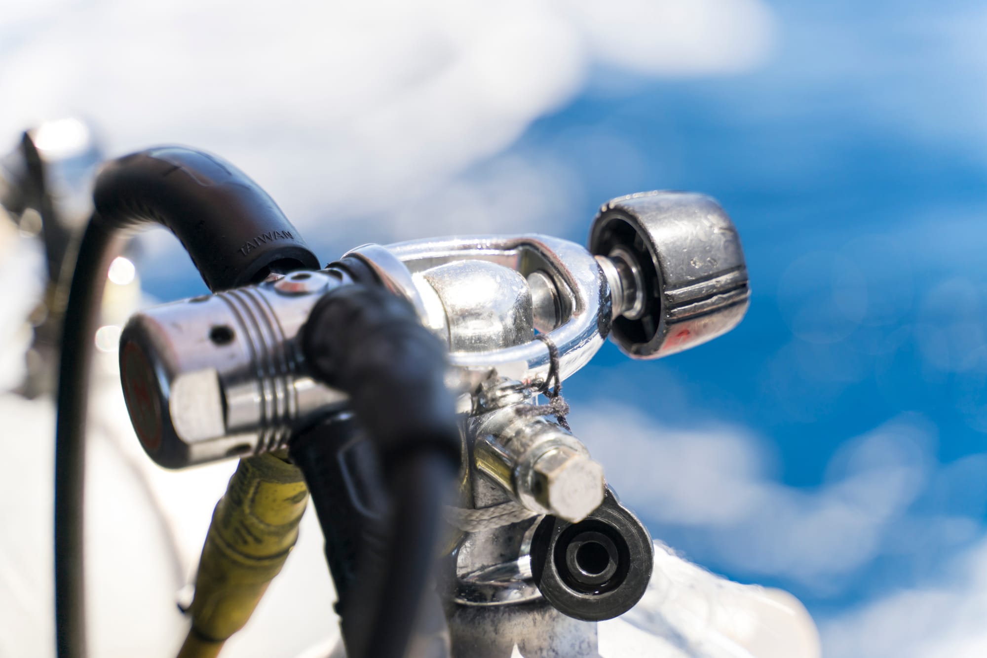 A yoke-type first stage for scuba diving